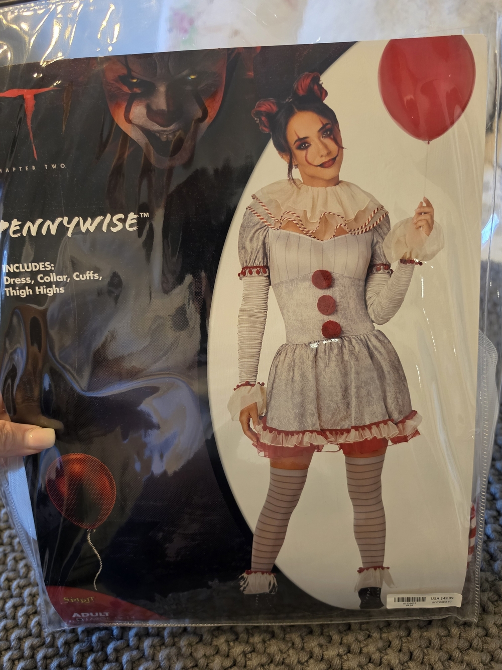 Pennywise-Inspired Women’s Halloween Clown Costume